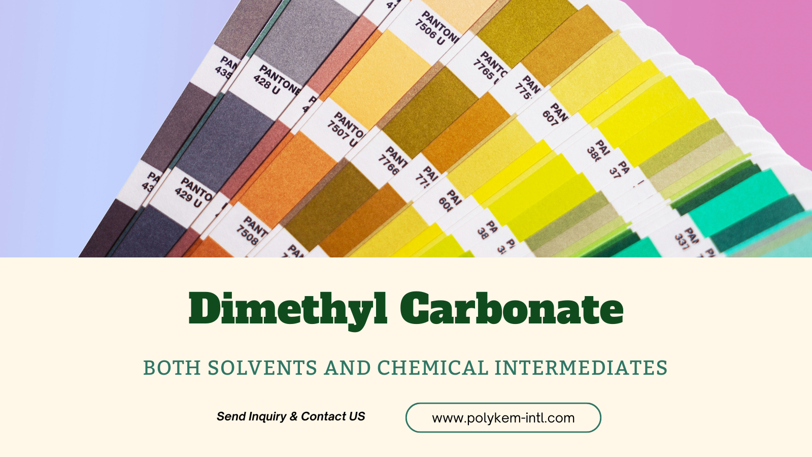 Polykem Dimethil Carbonate (DMC): еріткіш және химиялық аралық аралық қосарлы артықшылықтары