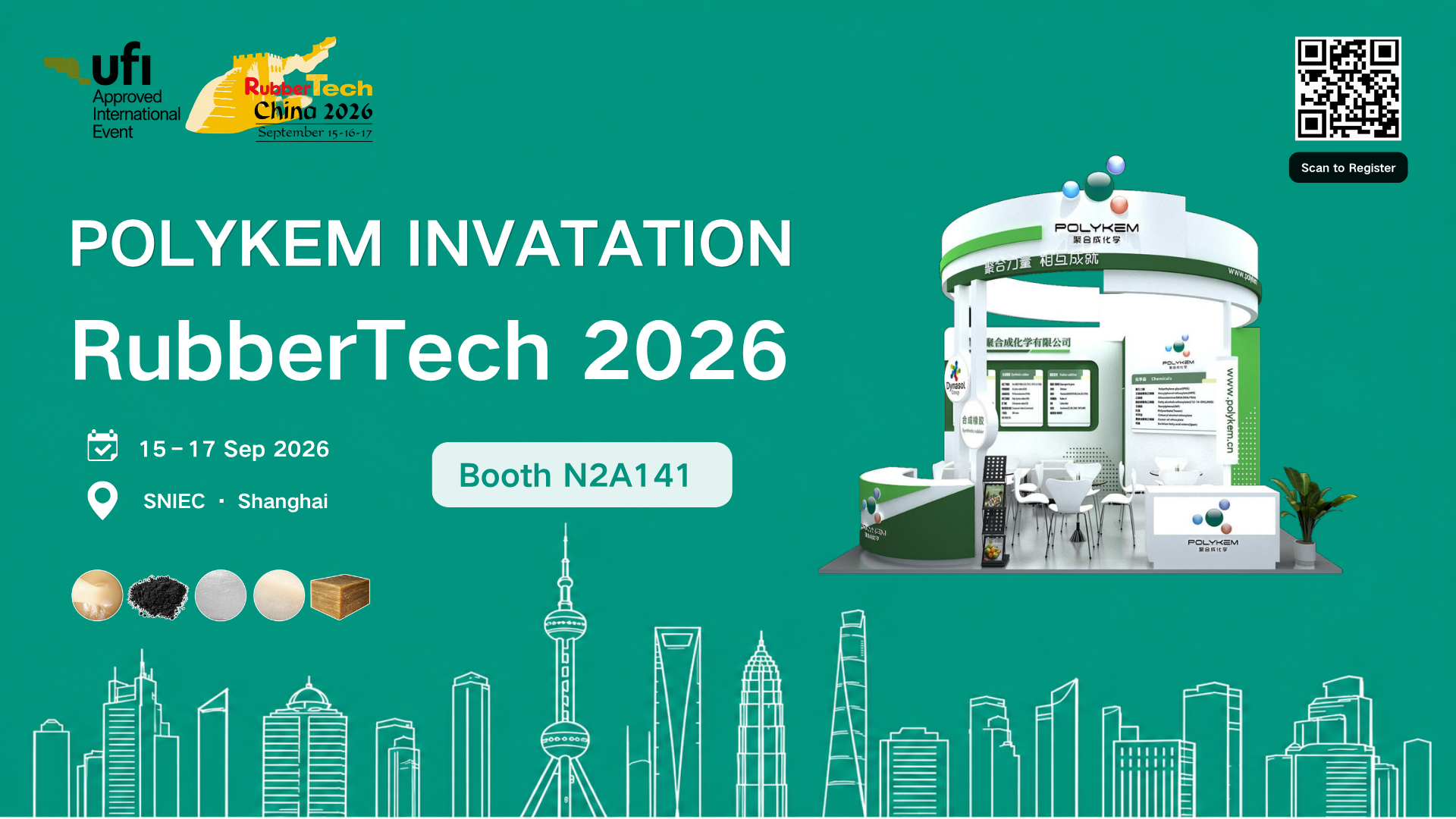 Шанхайдағы RubberTech China 2026 көрмесінде Polykemмен танысыңыз
